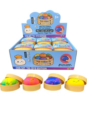 12 stuks Squishy Dumpling Tie Dye 