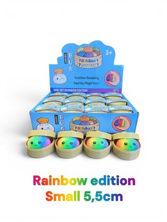 24 stuks Squishy Dumpling rainbow-Small