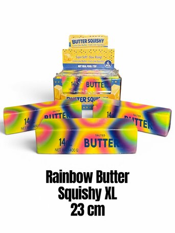 6 stuks Squishy Boter XL Rainbow
