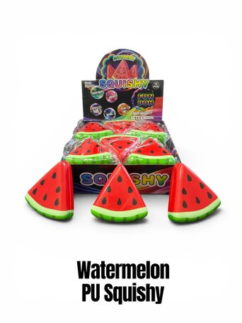 12 stuks Watermelon PU Squishy 