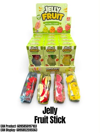 12 stuks Squishy 'vaseline' Fruit Stick TB FUN