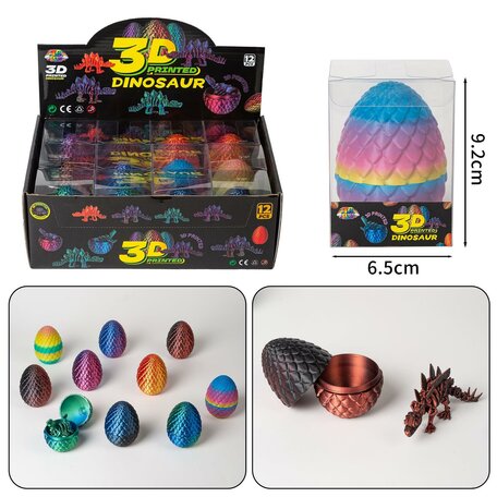 12 stuks 3D Printed Dinosaur Egg