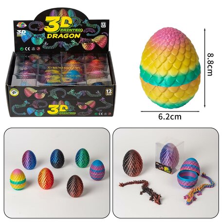 12 stuks 3D Printed Dragon Egg