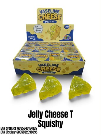 12 stuks Squishy Cheese T 'Vaseline'