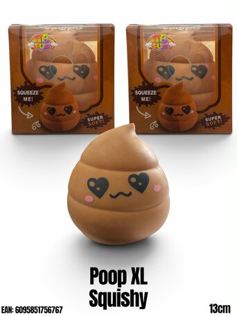 24 stuks squishy Poop XL TB Fun