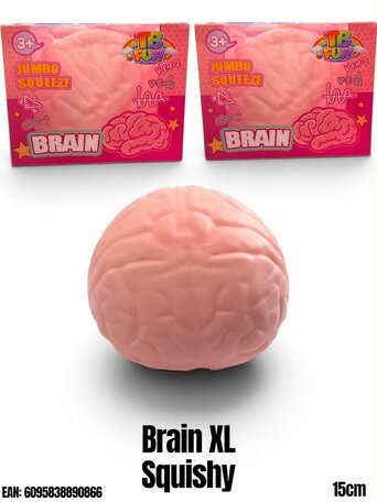 24 stuks squishy Brain XL TB Fun