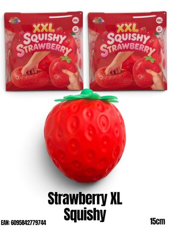 24 stuks squishy Strawberry XL TB Fun