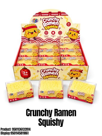 12 stuks Crunchy Ramen Squishy TB Fun