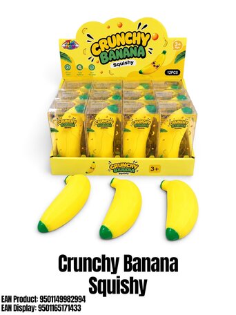 12 stuks Crunchy Banana Squishy TB Fun