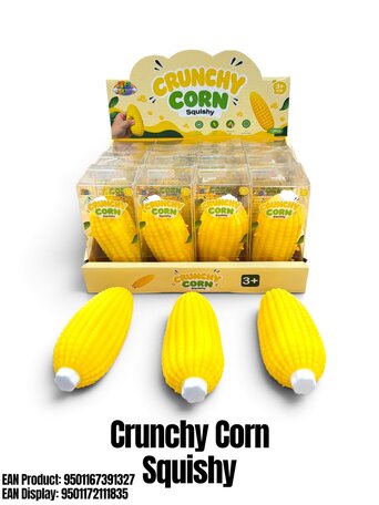 12 stuks Crunchy Corn Squishy TB Fun