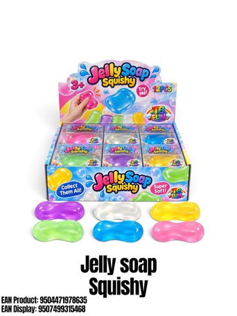 12 stuks Jelly Soap Squishy TB FUN