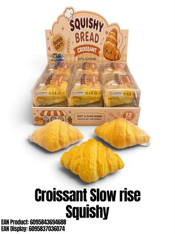 12 stuks Croissant Slow Rise Squishy