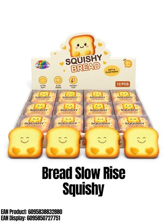 12 stuks Bread Slow Rise Squishy