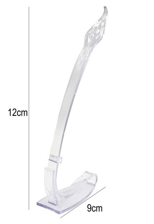 Watch Display Holder - with Drop 12cm High - Transparent