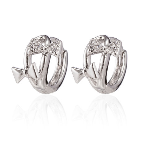 XUPING Stainless Steel Earrings With Zirconia