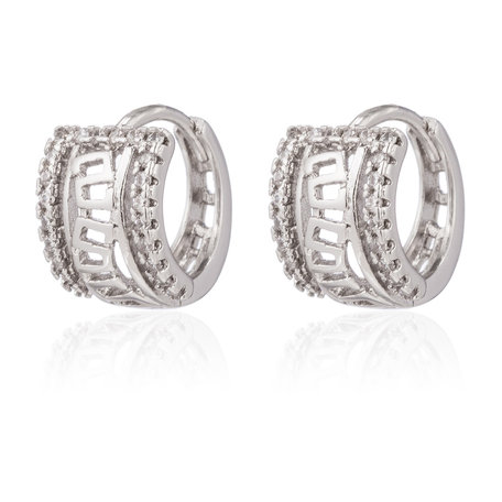 XUPING Stainless Steel Earrings With Zirconia