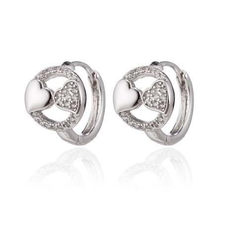 XUPING Stainless Steel Earrings With Zirconia