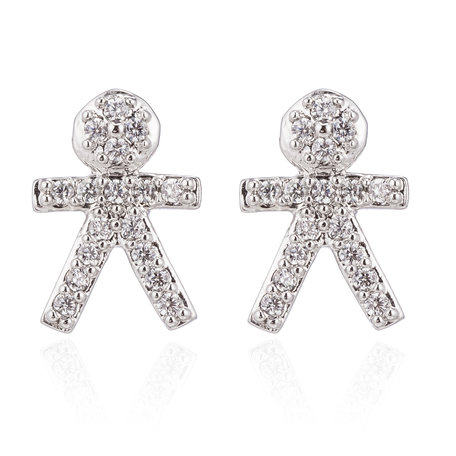 XUPING Stainless Steel Earrings With Zirconia