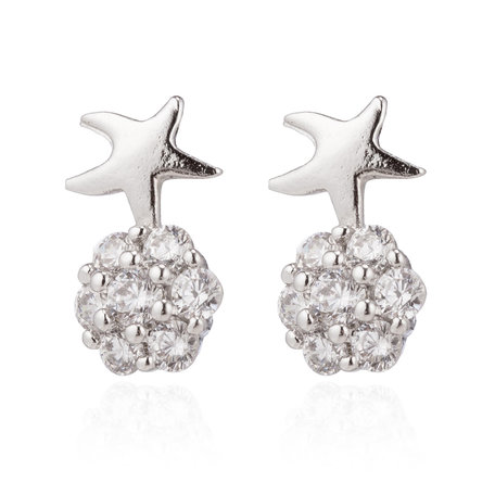 XUPING Stainless Steel Earrings With Zirconia