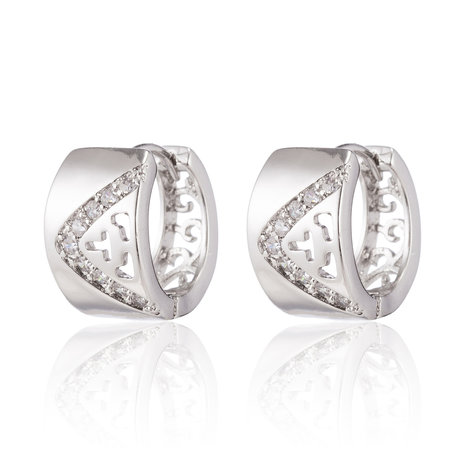 XUPING Stainless Steel Earrings With Zirconia