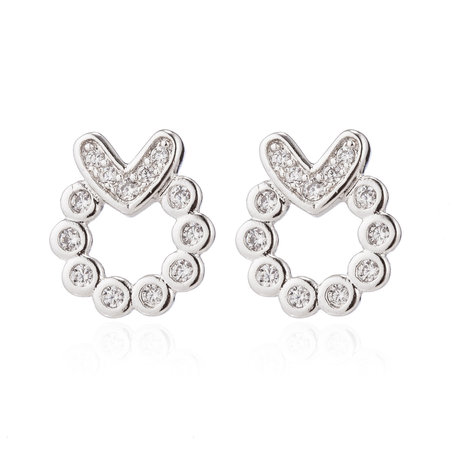 XUPING Stainless Steel Earrings With Zirconia