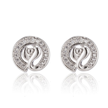 XUPING Stainless Steel Earrings With Zirconia