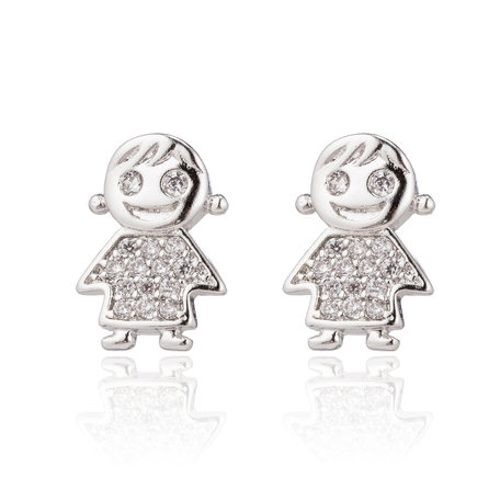 XUPING Stainless Steel Earrings With Zirconia