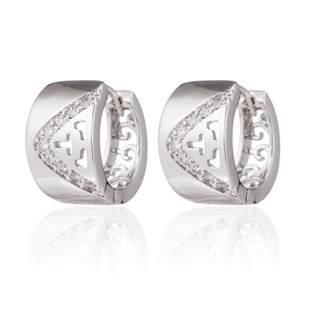 XUPING Stainless Steel Earrings With Zirconia