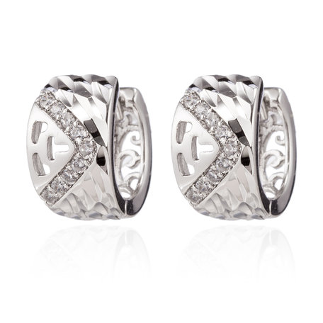 XUPING Stainless Steel Earrings With Zirconia