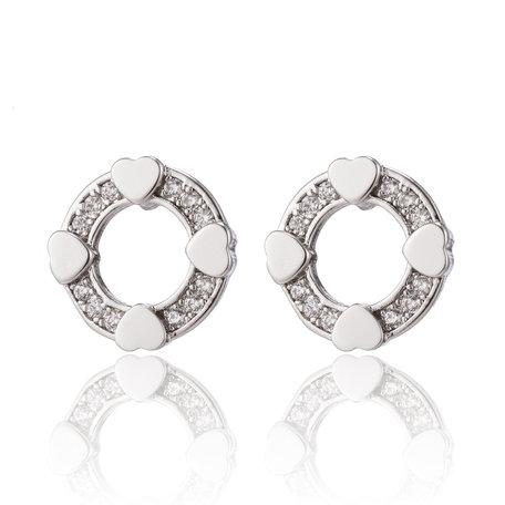 XUPING Stainless Steel Earrings With Zirconia