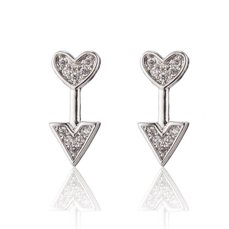 XUPING Stainless Steel Earrings With Zirconia