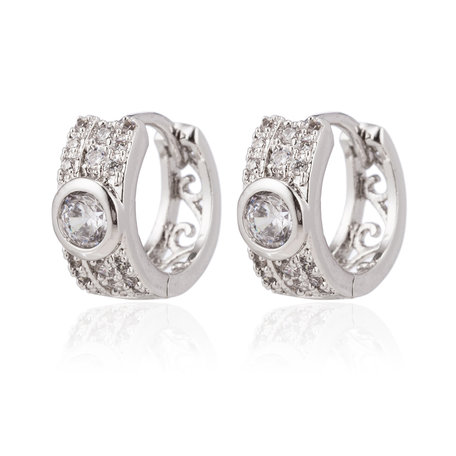 XUPING Stainless Steel Earrings With Zirconia