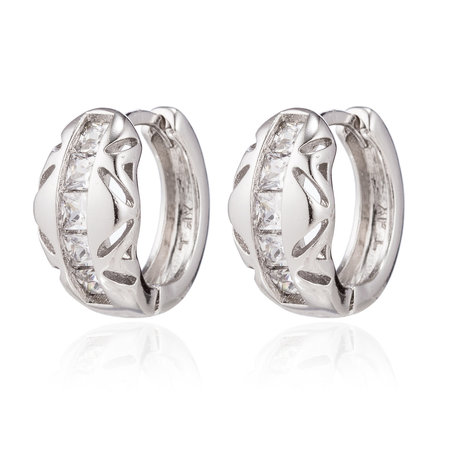 XUPING Oorbellen Ring met Zirkonia Diamant 