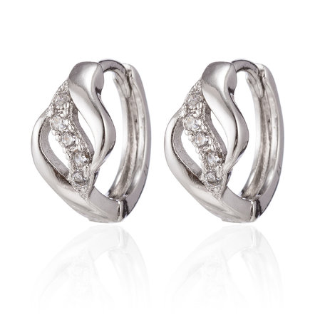 XUPING Stainless Steel Earrings With Zirconia