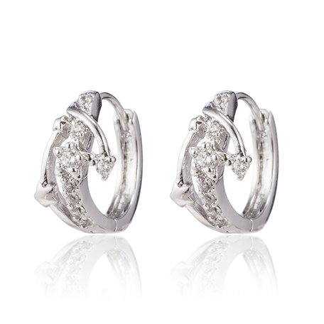 XUPING Stainless Steel Earrings With Zirconia