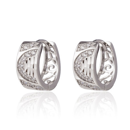 XUPING Stainless Steel Earrings With Zirconia