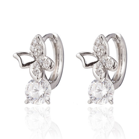 XUPING Stainless Steel Earrings With Zirconia