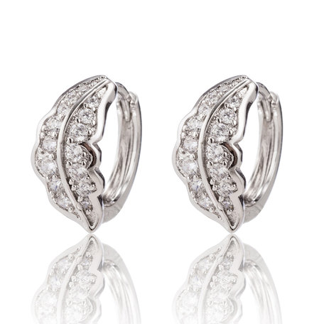 XUPING Stainless Steel Earrings With Zirconia