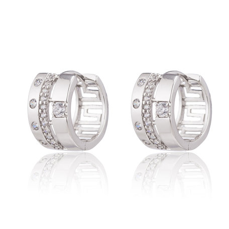 XUPING Stainless Steel Earrings With Zirconia