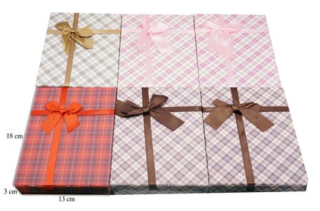 6 stuks Verpakkings doosjes ketting 18x13x3 cm
