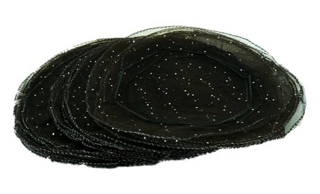 Organza Pouch 50 Piece Black Color 24 cm