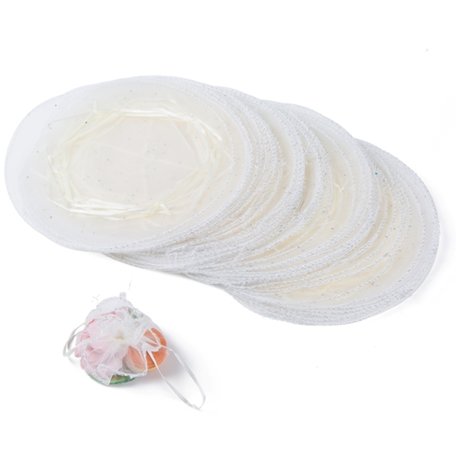 Organza Zak 50 Stuk Vannile kleur 24 cm