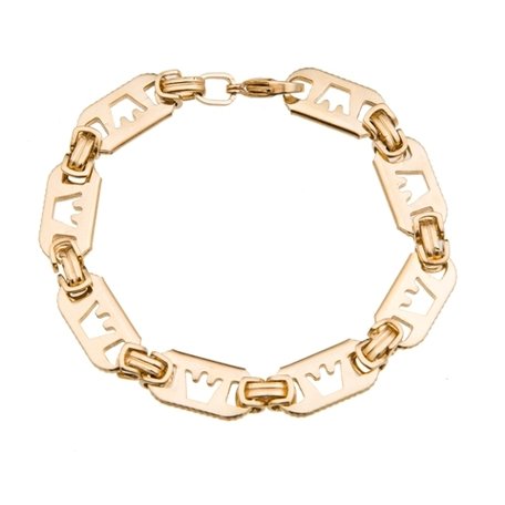 Konings-Armband Roestvrij Staal (Dikke Schakel)