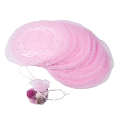 Organza Pouch pink 50 Piece 33 cm