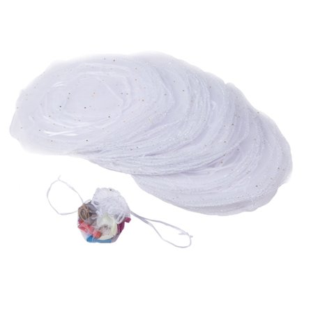 Organza Pouch White Big 50 Piece 33 cm