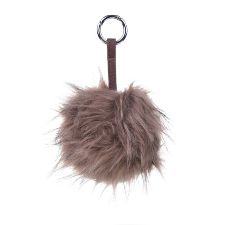 TAS-SLEUTELHANGER PLUIZENBOL BRUIN