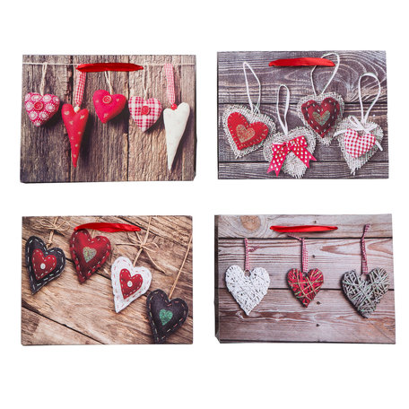 Mix Kadotasjes,  prijs per 12 stuks 32x26x10 CM