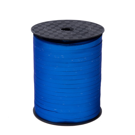 1 x Krullint 5 mm x 500 mtr., Kleur Blauw Mat