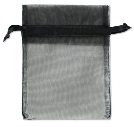 Organza bags Black Color 15x20 cm Pack of 50 pieces