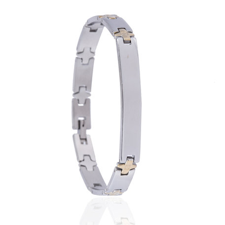 Stainless Steel Bracelets Color Silver & Gold